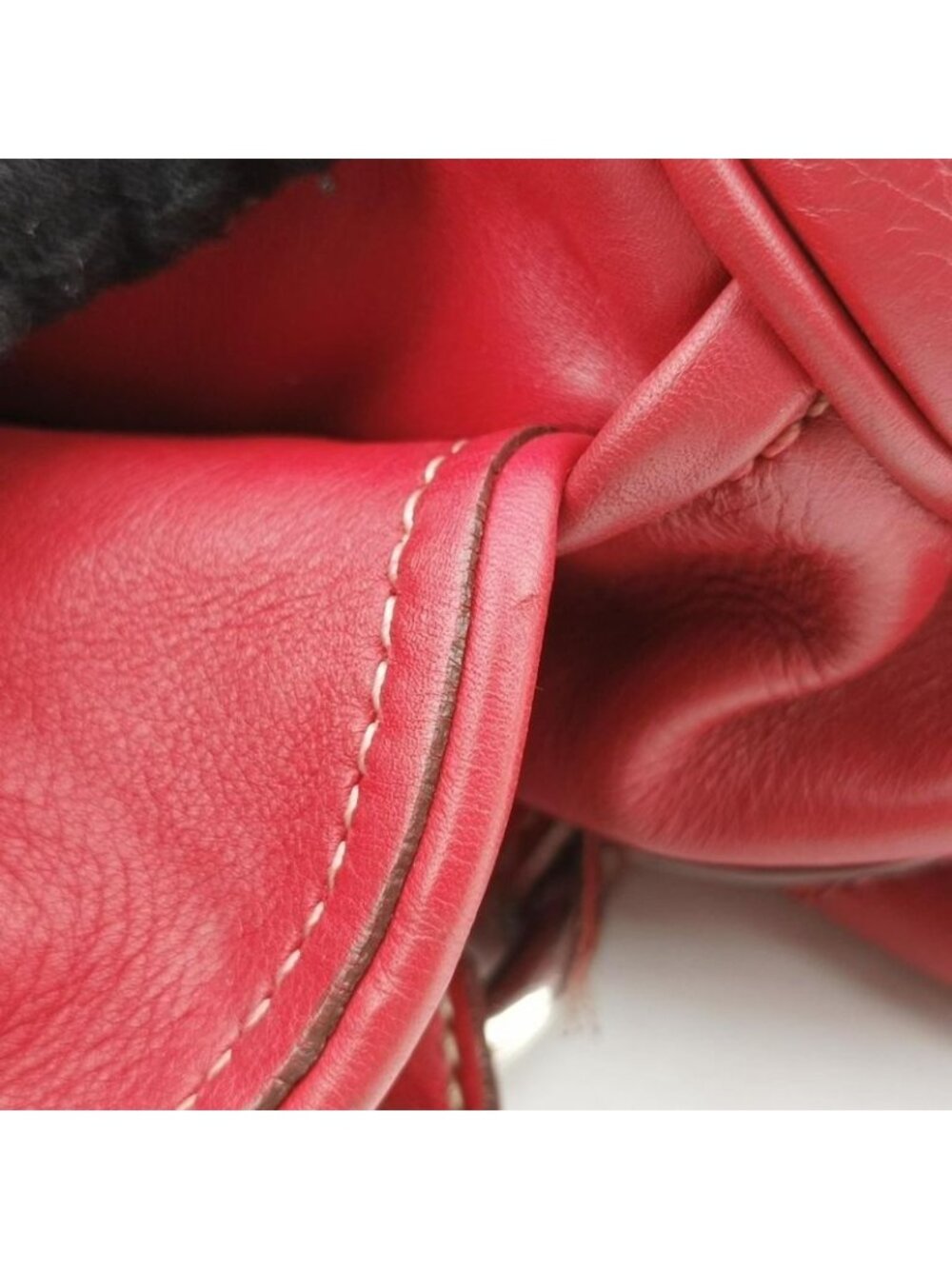 ★SOLD★ Dior Cdlogo Red Leather Handbag - Picture 14 of 16